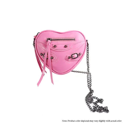 HEARTY HEART SHAPE CROSSBODY HANDBAG